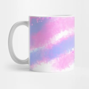 Blue pink watercolor glitter abstract texture Mug